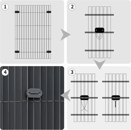Brise-vue PVC mat pour balcon – 3 à 5 m – détail 6