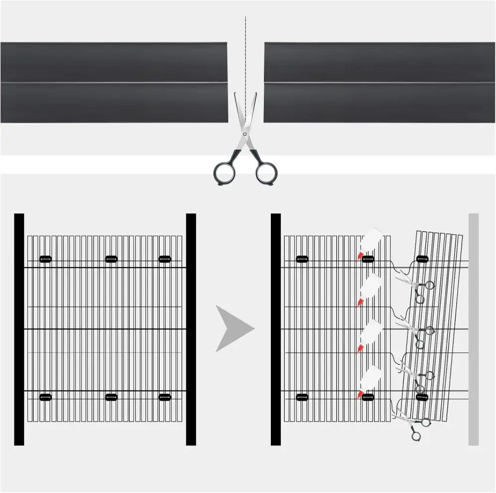 Brise-vue PVC mat pour balcon – 3 à 5 m – détail 11