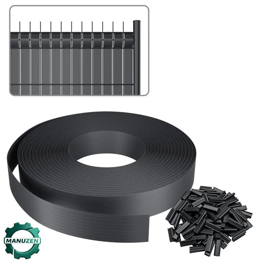 Brise-vue PVC pour clôture rigide — rouleau 35, 65 ou 70 m Anthracite Pologne