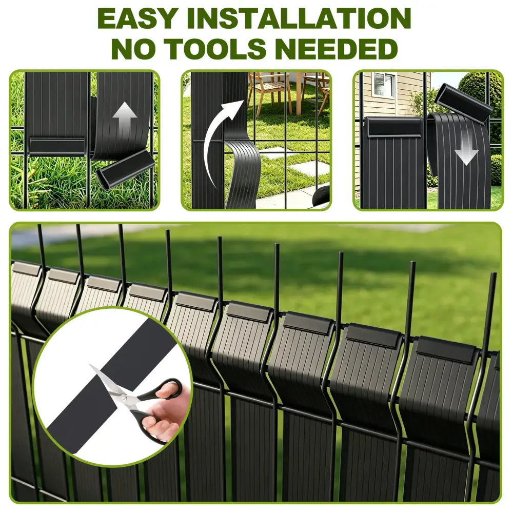 Brise-vue PVC pour clôture rigide — rouleau 35, 65 ou 70 m