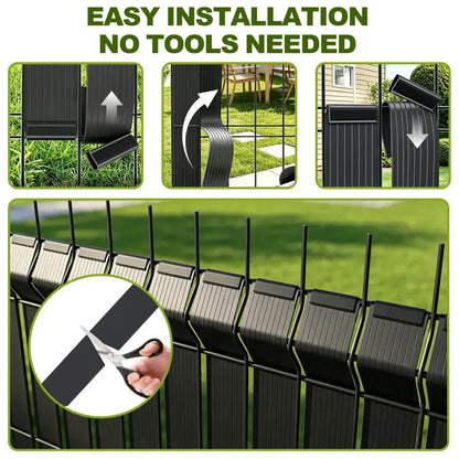 Brise-vue PVC pour clôture rigide — rouleau 35, 65 ou 70 m