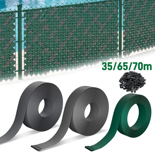 Brise-vue PVC pour clôture rigide — rouleau 35, 65 ou 70 m