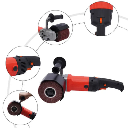 Brosse De Polissage Bois 1400 W Antirouille Ergonomique À Deux Mains - Rouge / Allemagne