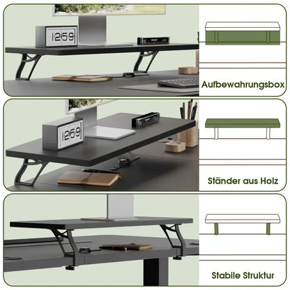 Bureau assis-debout électrique 120 × 60 cm - bureau assis debout électrique 120x60