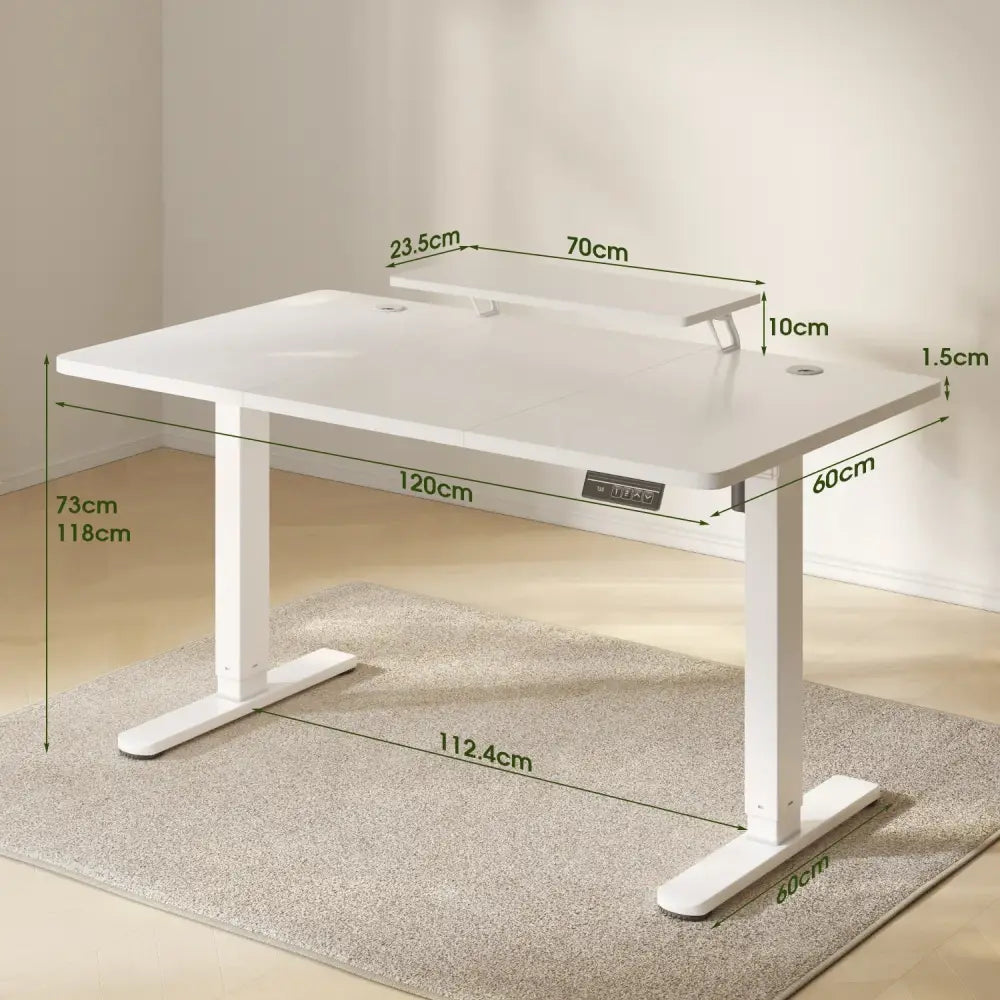 Bureau assis-debout électrique 120 × 60 cm - bureau assis debout électrique 120x60