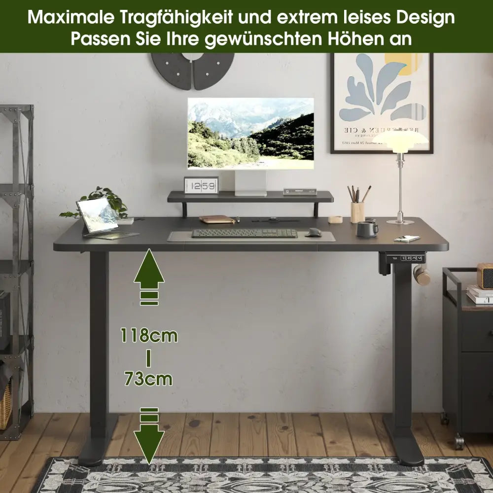 Bureau assis-debout électrique 120 × 60 cm - bureau assis debout électrique 120x60