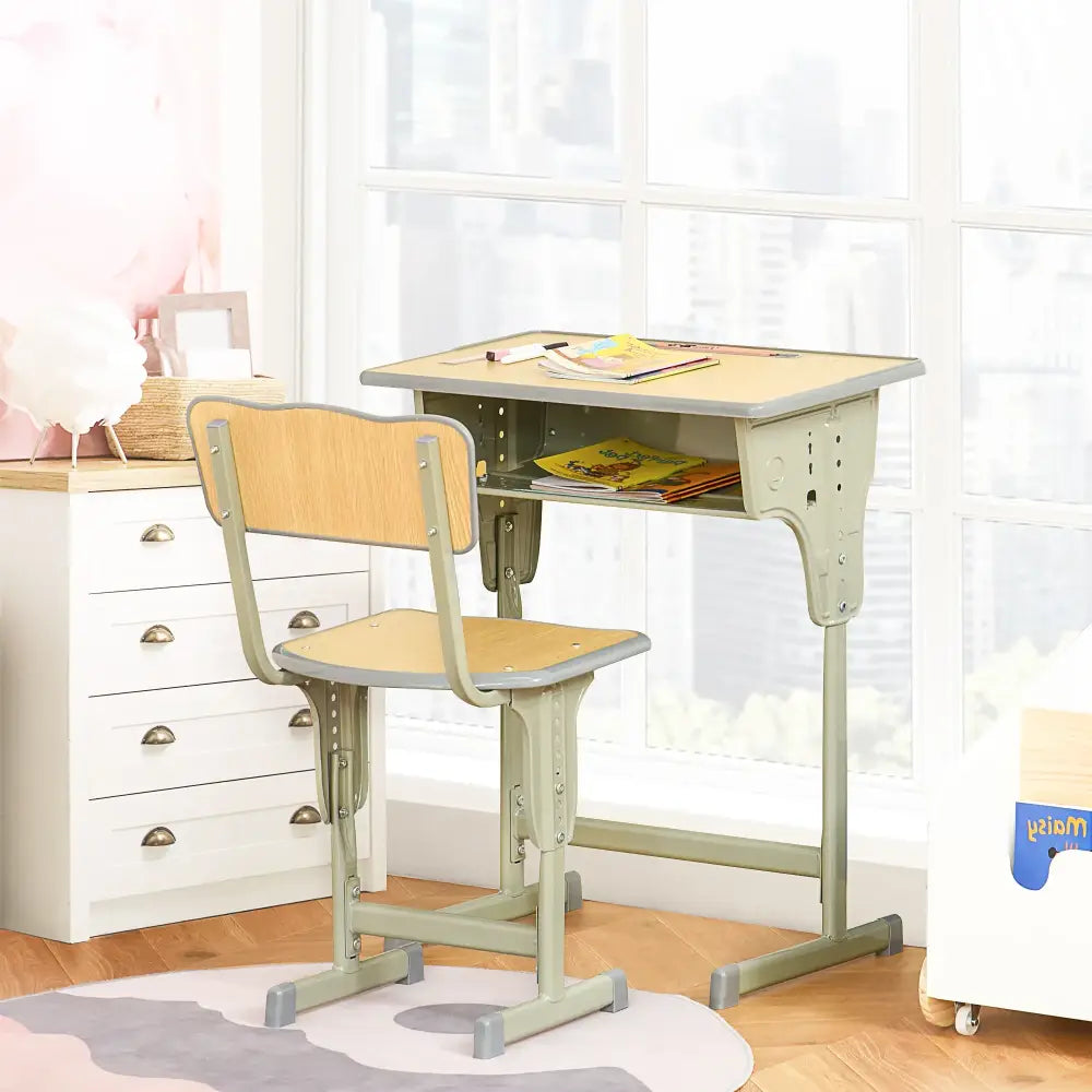 Bureau enfant avec chaise réglable – pupitre avec rangement - France - Bureau enfant avec chaise réglable