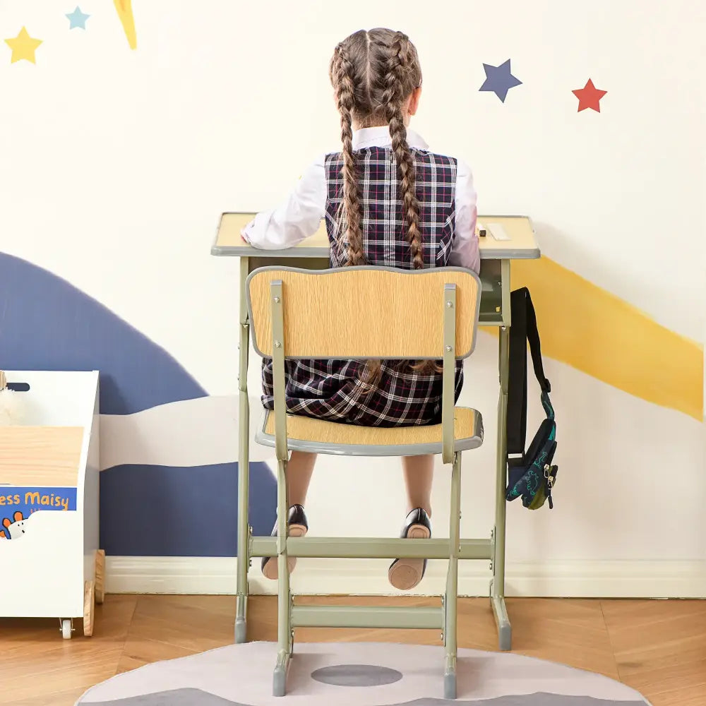 Bureau enfant avec chaise réglable – pupitre avec rangement - France - Bureau enfant avec chaise réglable