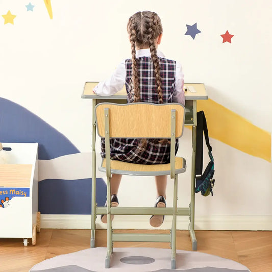 Bureau enfant avec chaise réglable – pupitre avec rangement - France - Bureau enfant avec chaise réglable