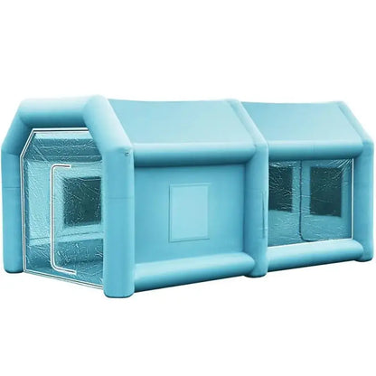 Cabine de peinture gonflable 4 × 2,5 × 2,2 m - France / Bleu - Cabines et équipements de peinture