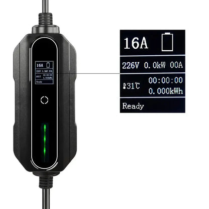 Câble de recharge voiture électrique Type 1/2 – 5 ou 10 m 16 A IP66 - Chargeur voiture électrique portable