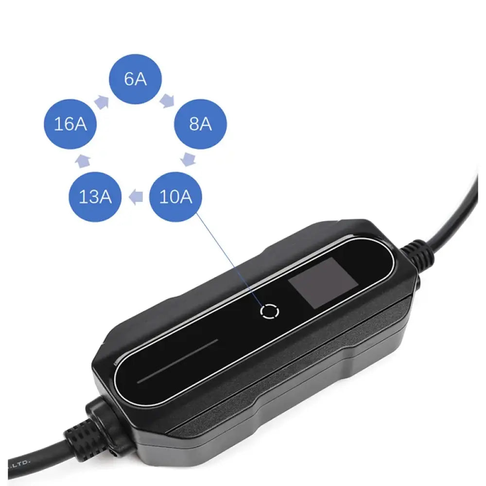 Câble de recharge voiture électrique Type 1/2 – 5 ou 10 m 16 A IP66 - Chargeur voiture électrique portable