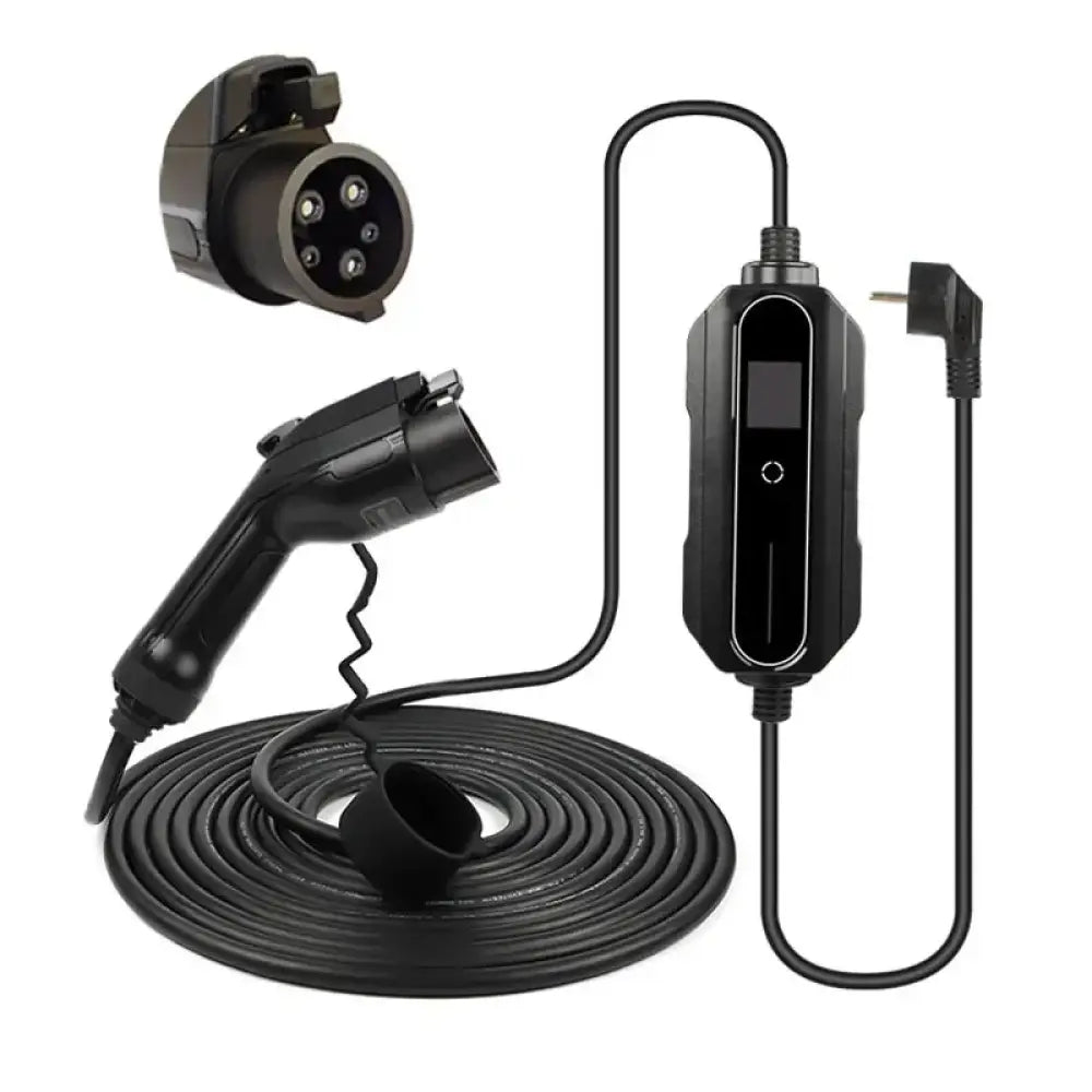 Câble de recharge voiture électrique Type 1/2 – 5 ou 10 m 16 A IP66 - Type 1 – 10 m / Pologne - Chargeur voiture