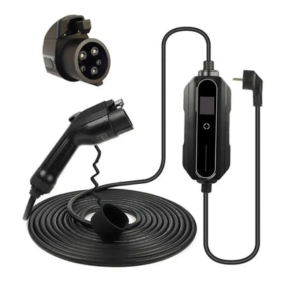 Câble de recharge voiture électrique Type 1/2 – 5 ou 10 m 16 A IP66 - Type 1 – 10 m / Pologne - Chargeur voiture