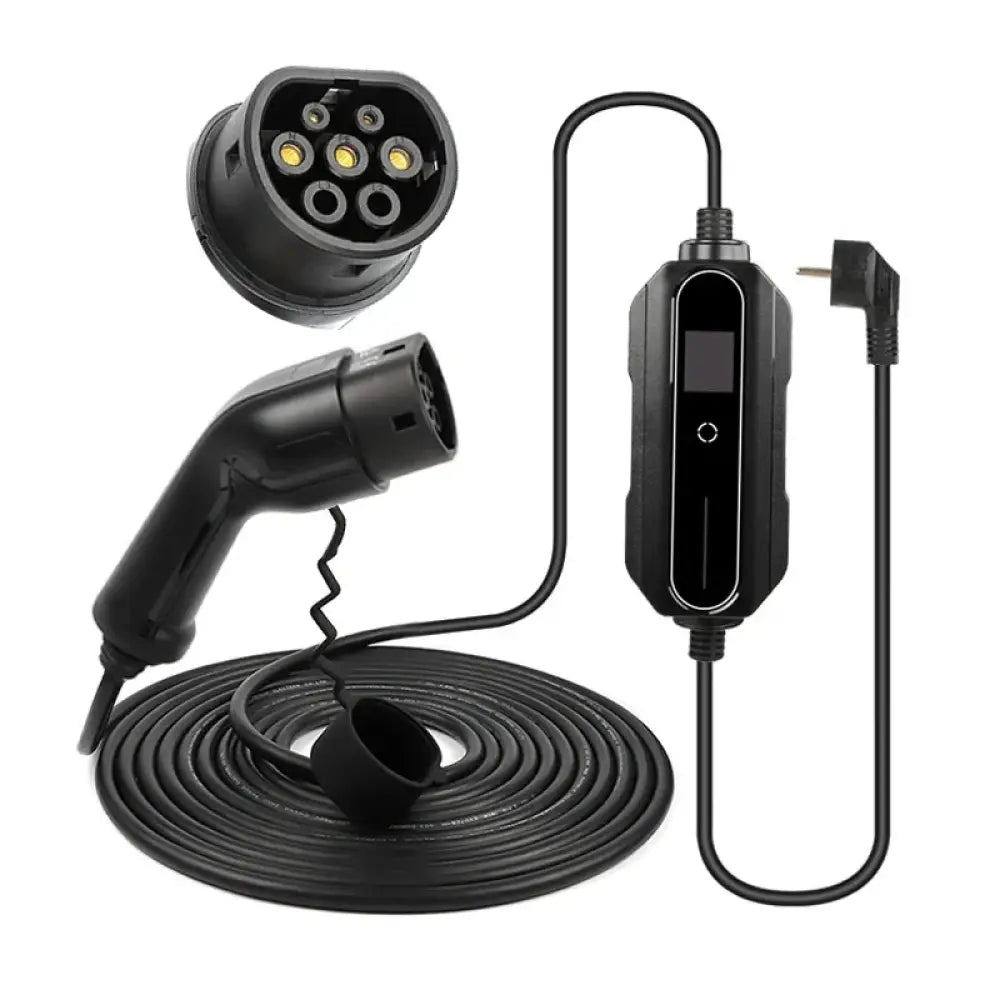 Câble de recharge voiture électrique Type 1/2 – 5 ou 10 m 16 A IP66 - Type 2 – 10 m / Pologne - Chargeur voiture