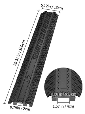 VEVOR Rampe de Protection TPR Robuste 2000 LB Par Essieu IntérieurExtérieur