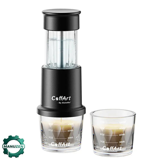 Cafetière expresso manuelle portable – capsules et café moulu - Version support – contenu à confirmer / France