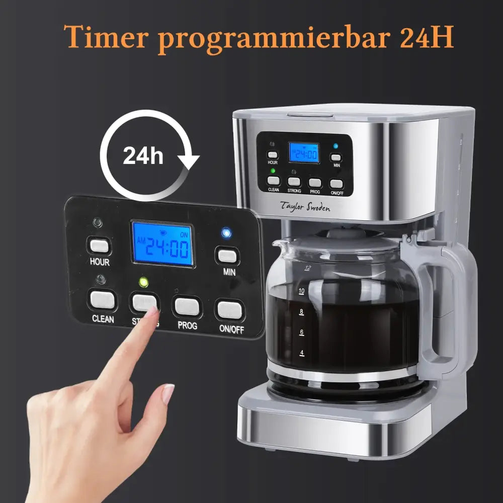 Cafetière filtre programmable 1,5 L – 12 tasses 950 W - France - cafetière filtre programmable 12 tasses