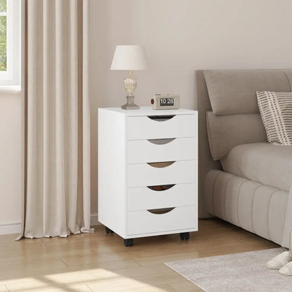 Caisson de bureau à roulettes blanc – 5 ou 7 tiroirs - caisson bureau roulettes blanc