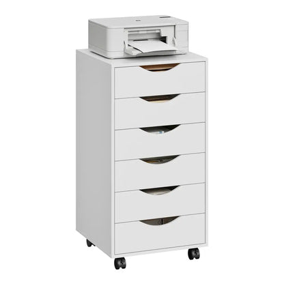 Caisson de bureau à roulettes blanc – 5 ou 7 tiroirs - caisson bureau roulettes blanc