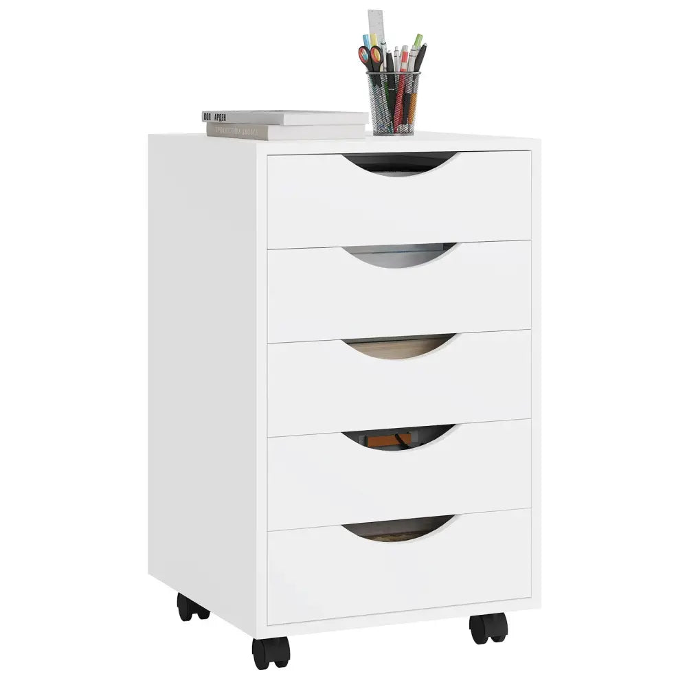 Caisson de bureau à roulettes blanc – 5 ou 7 tiroirs - caisson bureau roulettes blanc