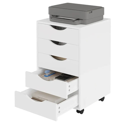 Caisson de bureau à roulettes blanc – 5 ou 7 tiroirs - caisson bureau roulettes blanc
