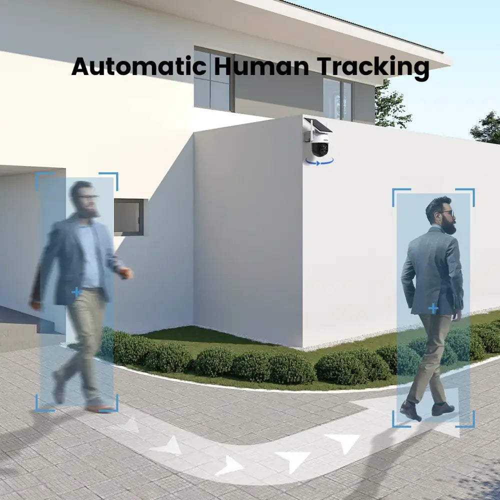 Caméra solaire Wi-Fi extérieure 3 MP – IP66 - Caméra solaire 3 MP / Italie / Prise européenne - caméra solaire WiFi