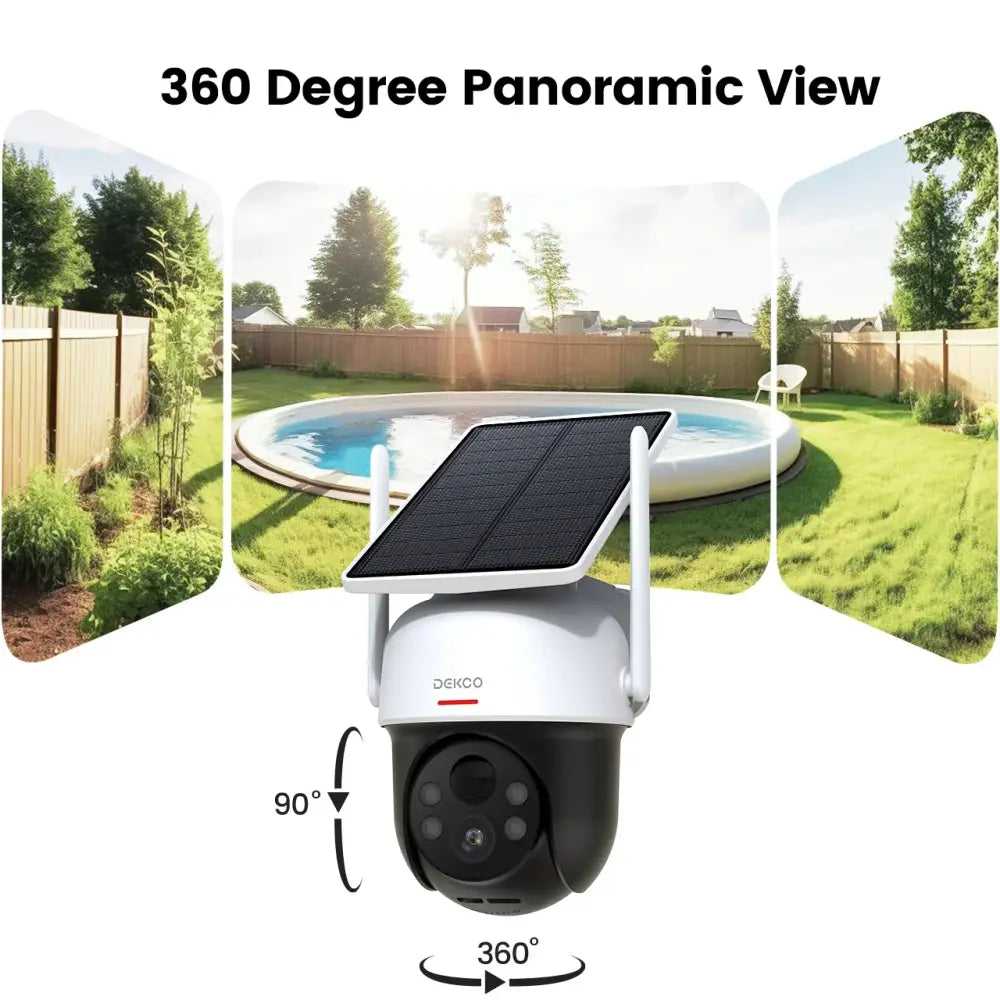 Caméra solaire Wi-Fi extérieure 3 MP – IP66 - Caméra solaire 3 MP / Italie / Prise européenne - caméra solaire WiFi