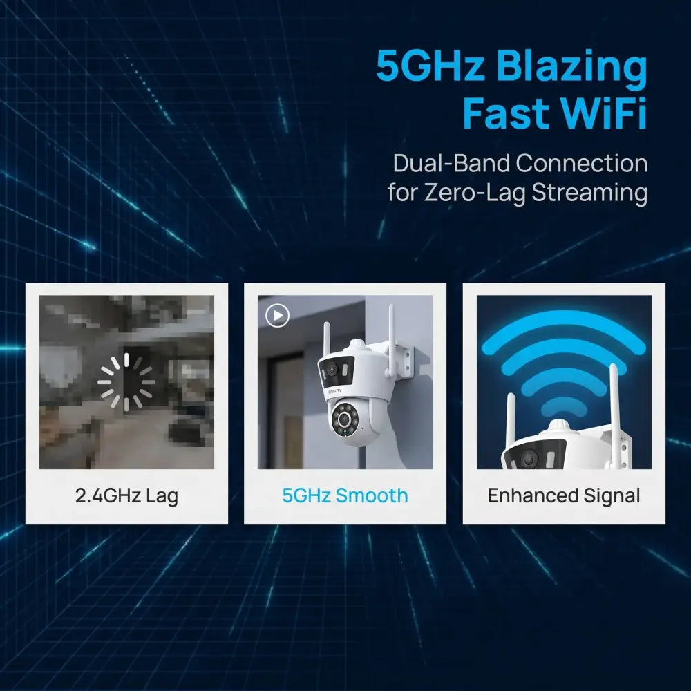 Caméra surveillance Wi-Fi 4 MP double objectif – IP66 - France - caméra surveillance WiFi double objectif