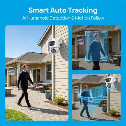 Caméra surveillance Wi-Fi 4 MP double objectif – IP66 - France - caméra surveillance WiFi double objectif