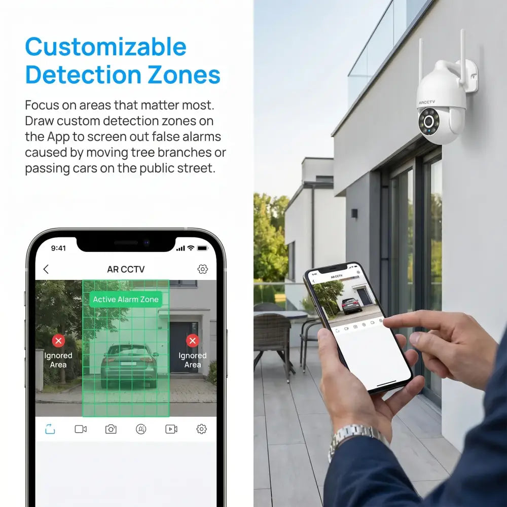 Caméra Wi-Fi extérieure 3 MP – suivi et vision nocturne - France - caméra WiFi extérieure 3 MP