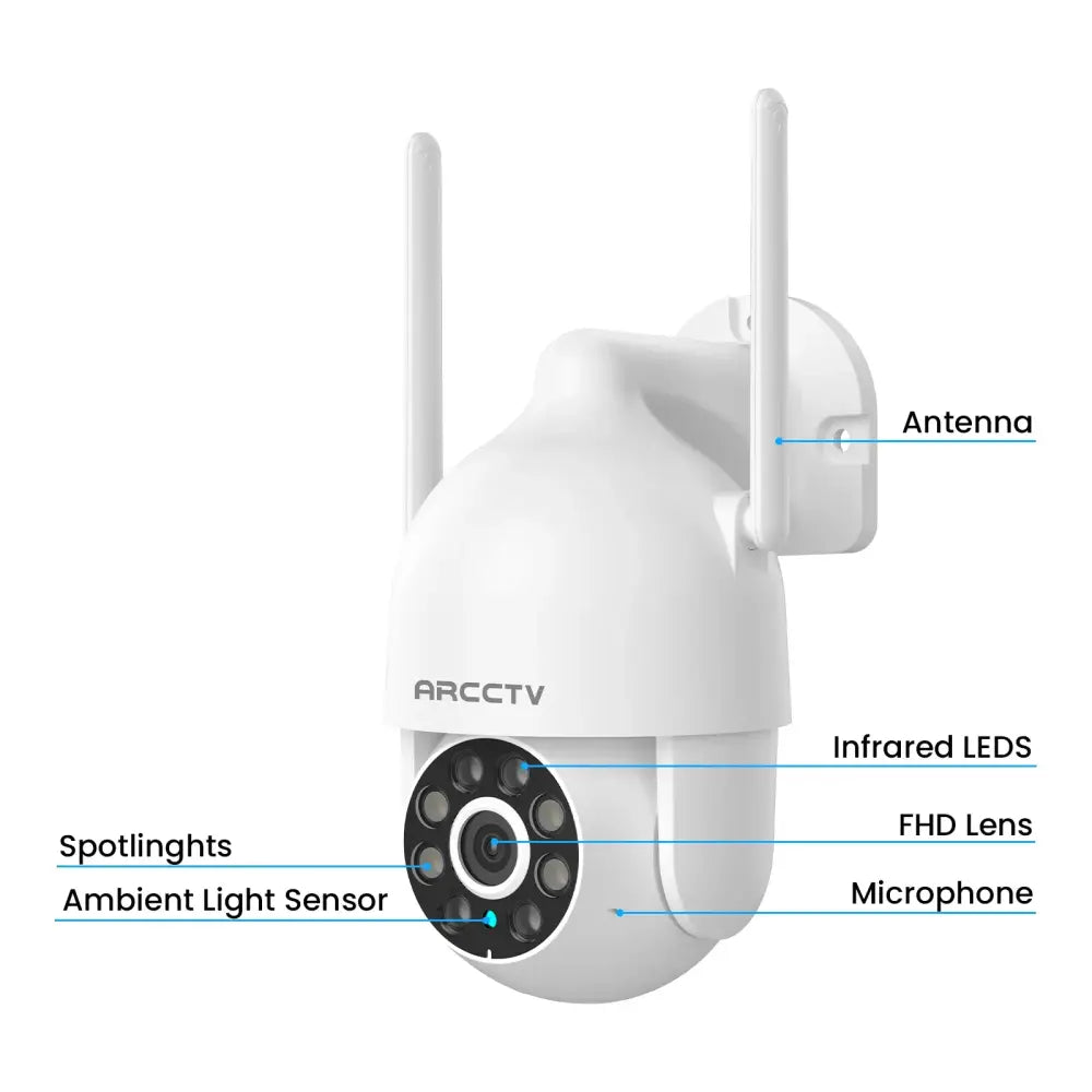 Caméra Wi-Fi extérieure 3 MP – suivi et vision nocturne - France - caméra WiFi extérieure 3 MP