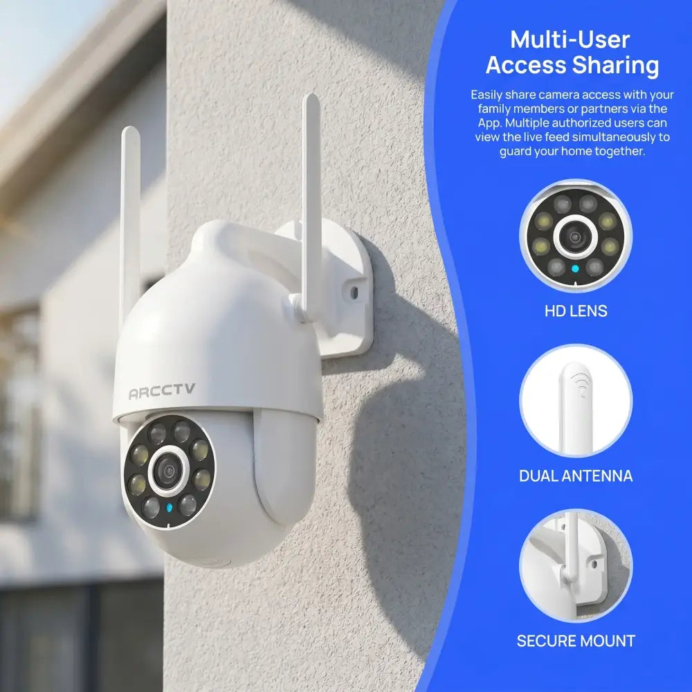 Caméra Wi-Fi extérieure 3 MP – suivi et vision nocturne - France - caméra WiFi extérieure 3 MP
