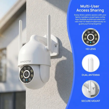Caméra Wi-Fi extérieure 3 MP – suivi et vision nocturne - France - caméra WiFi extérieure 3 MP