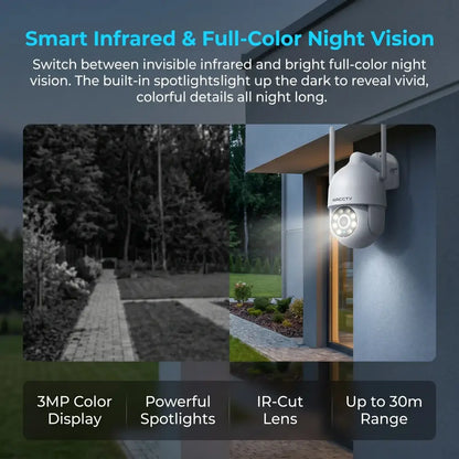Caméra Wi-Fi extérieure 3 MP – suivi et vision nocturne - France - caméra WiFi extérieure 3 MP