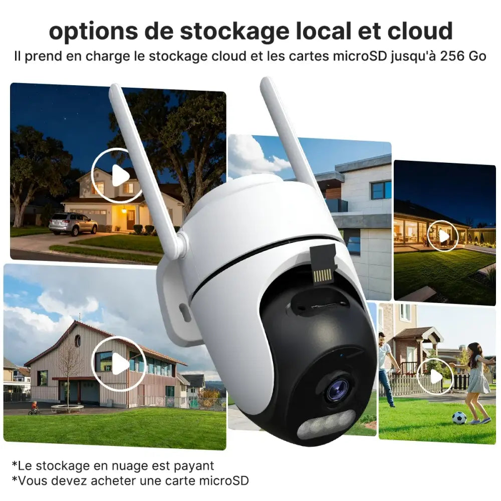 Caméras surveillance Wi-Fi extérieures 2 MP – lot de 2 - caméra surveillance WiFi extérieure lot 2