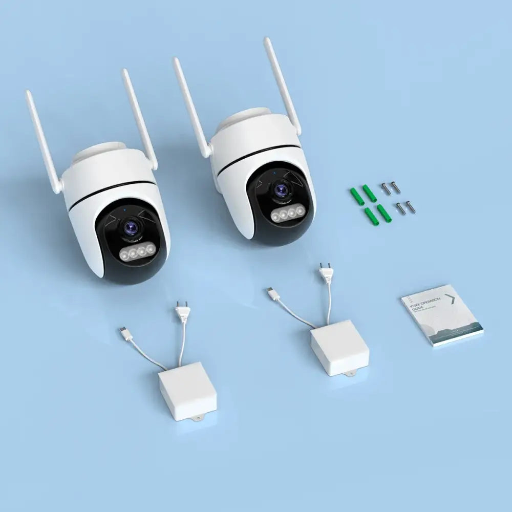 Caméras surveillance Wi-Fi extérieures 2 MP – lot de 2 - caméra surveillance WiFi extérieure lot 2