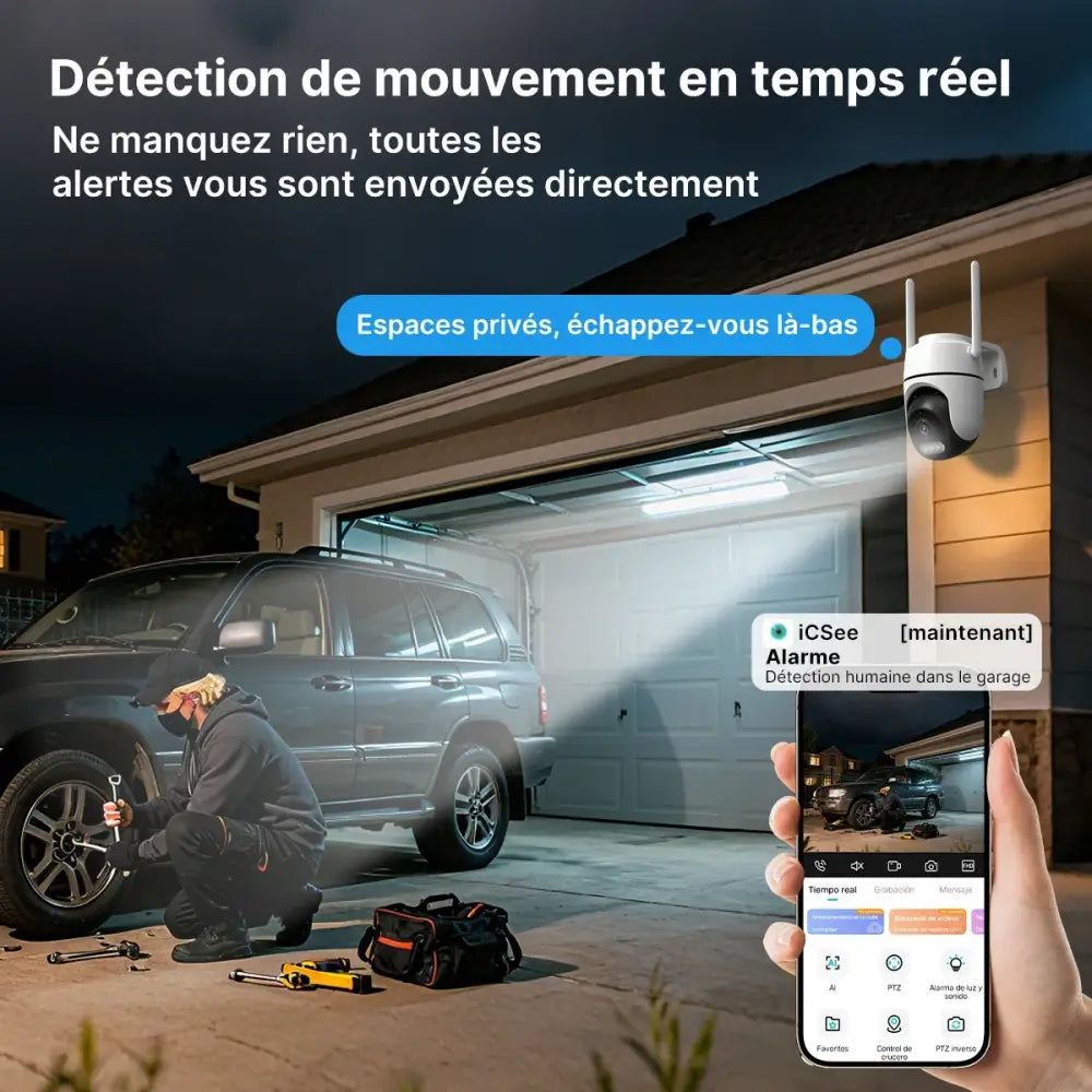 Caméras surveillance Wi-Fi extérieures 2 MP – lot de 2 - caméra surveillance WiFi extérieure lot 2