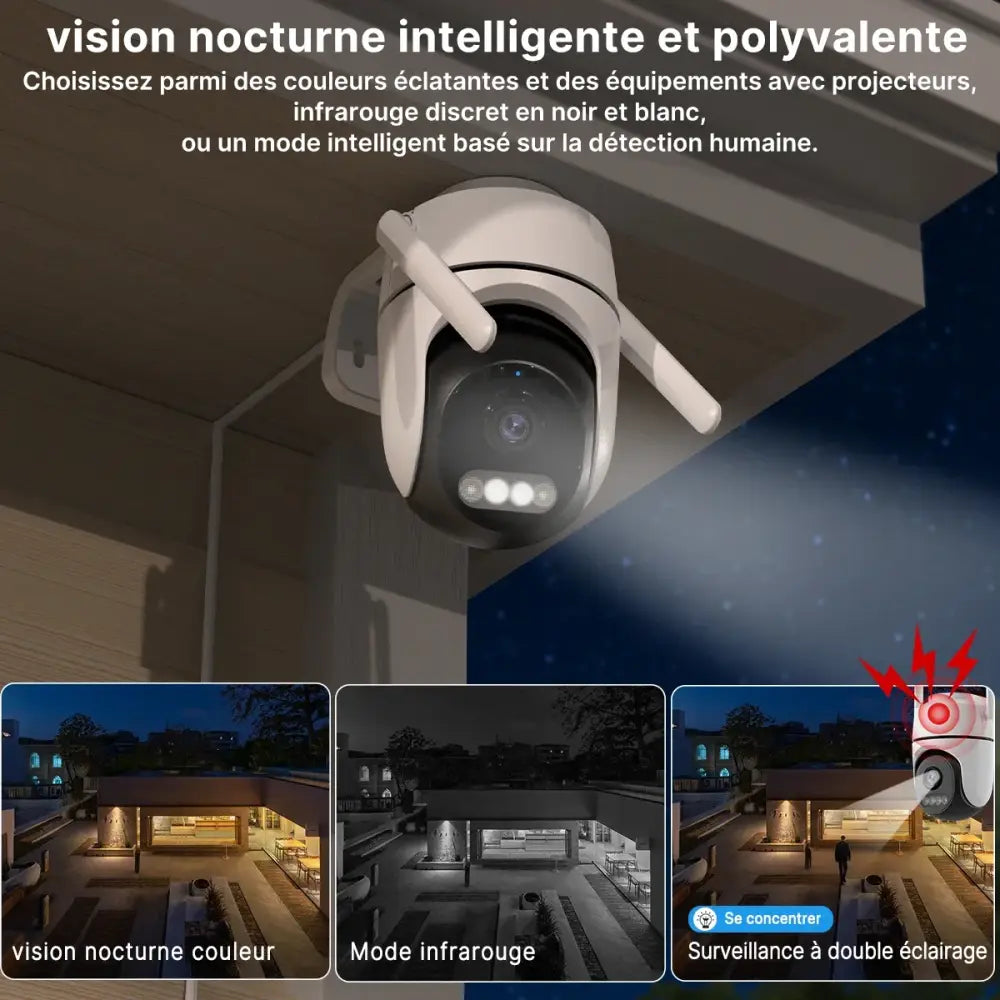 Caméras surveillance Wi-Fi extérieures 2 MP – lot de 2 - caméra surveillance WiFi extérieure lot 2
