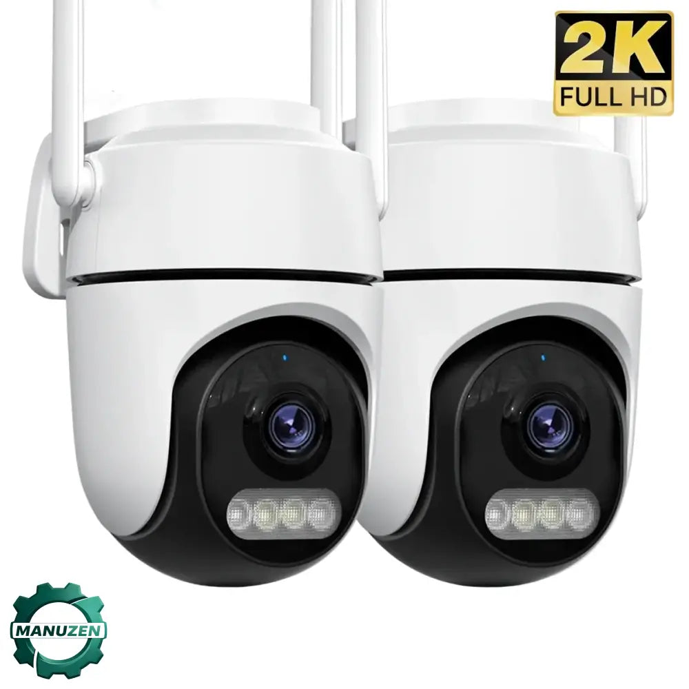 Caméras surveillance Wi-Fi extérieures 2 MP – lot de 2 - Lot de 2 caméras / France - caméra surveillance WiFi
