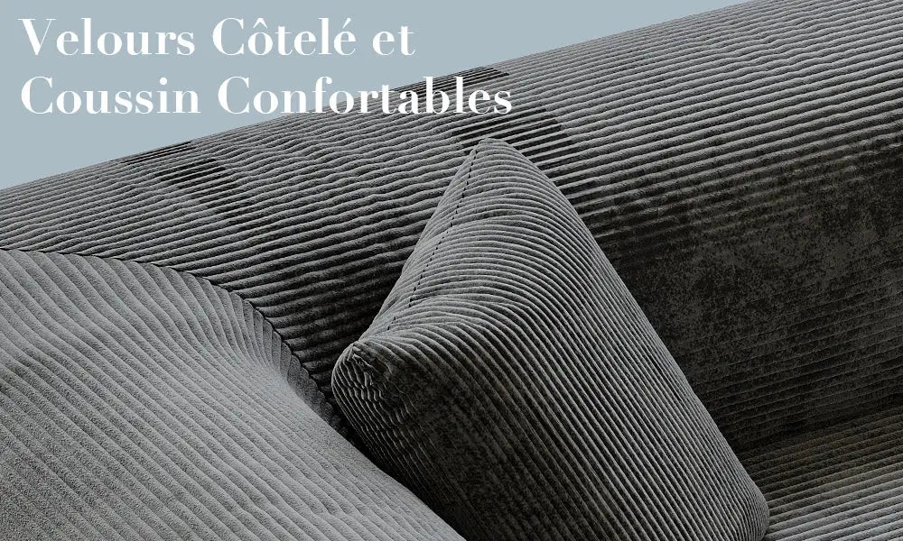 Canapé-lit pliable en mousse – revêtement velours gris - Velours gris / Depuis la France - canapé lit pliable mousse