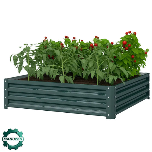 Carré potager surélevé 120 × 120 × 30 cm – acier galvanisé - France - Carré potager surélevé