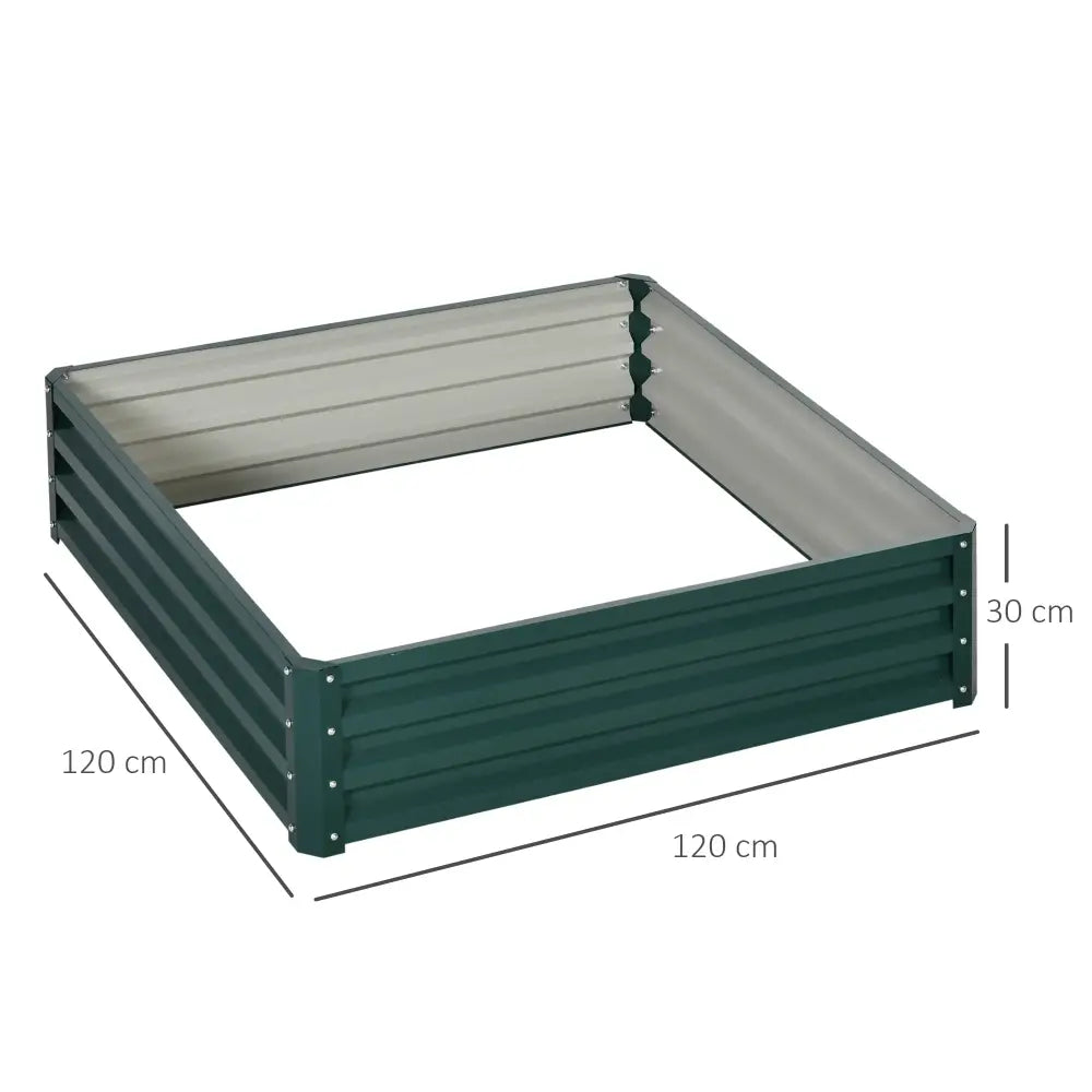 Carré potager surélevé 120 × 120 × 30 cm – acier galvanisé - France - Carré potager surélevé