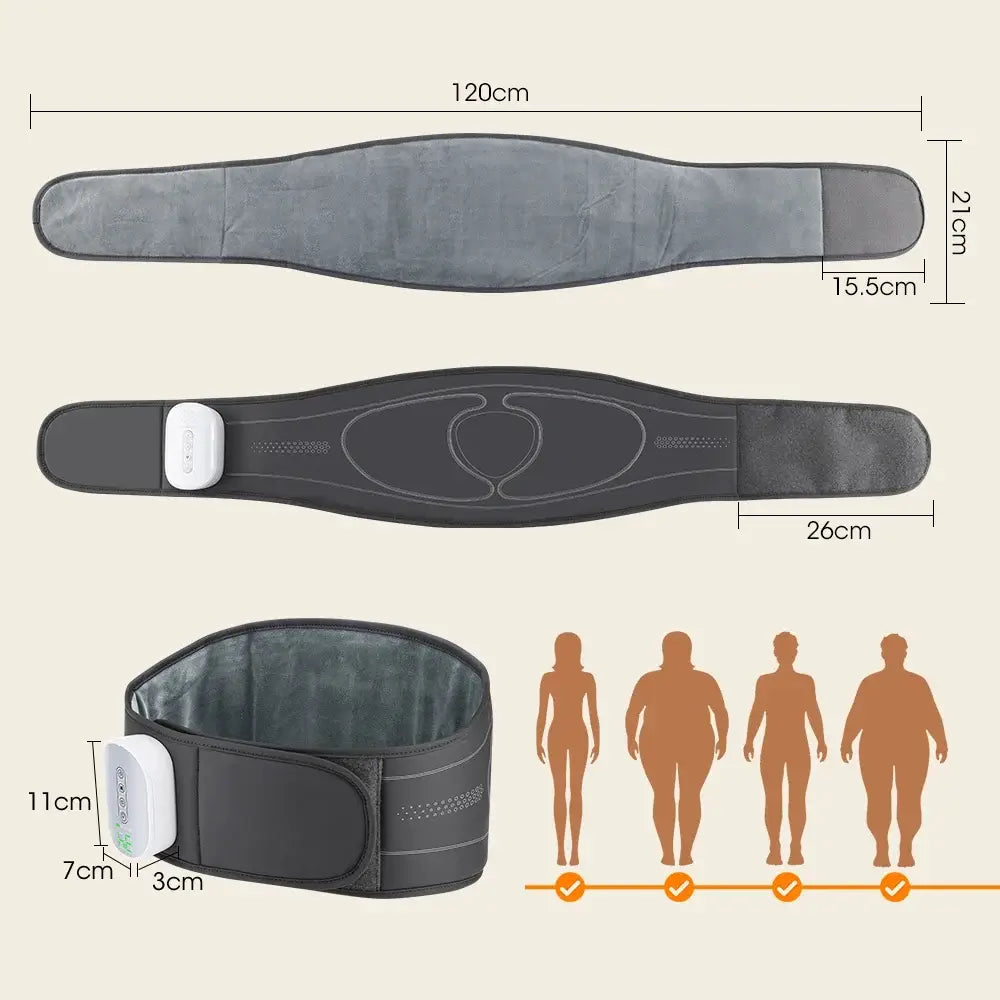 Ceinture lombaire chauffante sans fil à compression réglable – détail produit 3