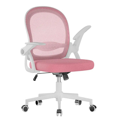 Chaise de bureau compacte noire – dossier maille et roulettes - Noir / France - Chaise de bureau compacte dossier maille