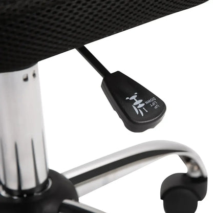 Chaise de bureau sans accoudoirs – hauteur réglable noire - Noir / France - Chaise de bureau sans accoudoirs