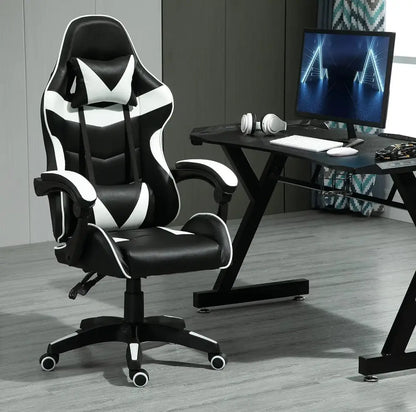 Chaise gaming pivotante MCC en simili cuir inclinable