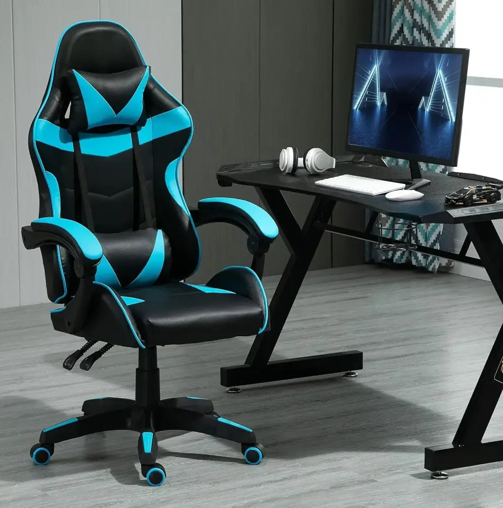 Chaise gaming pivotante MCC en simili cuir inclinable