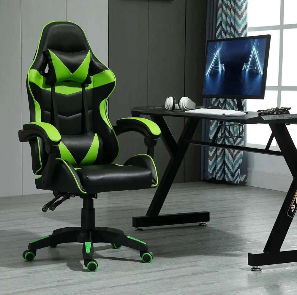 Chaise gaming pivotante MCC en simili cuir inclinable