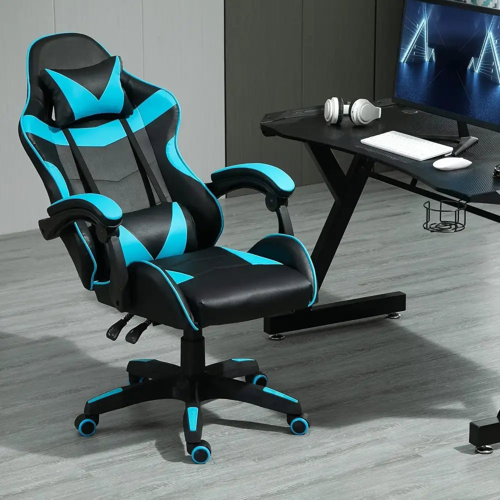 Chaise gaming pivotante MCC en simili cuir inclinable